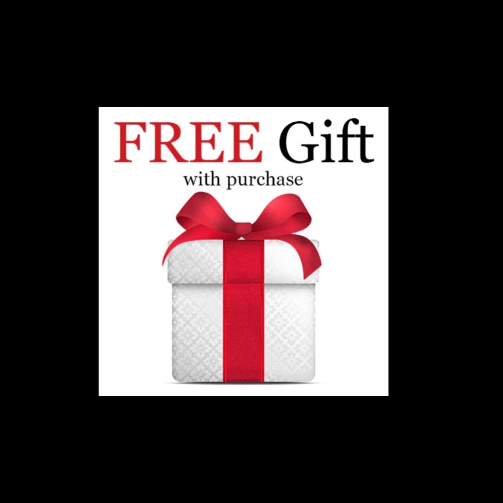 free gift with any purchase 🎉🌟⭐️✨🎁🎁🎁